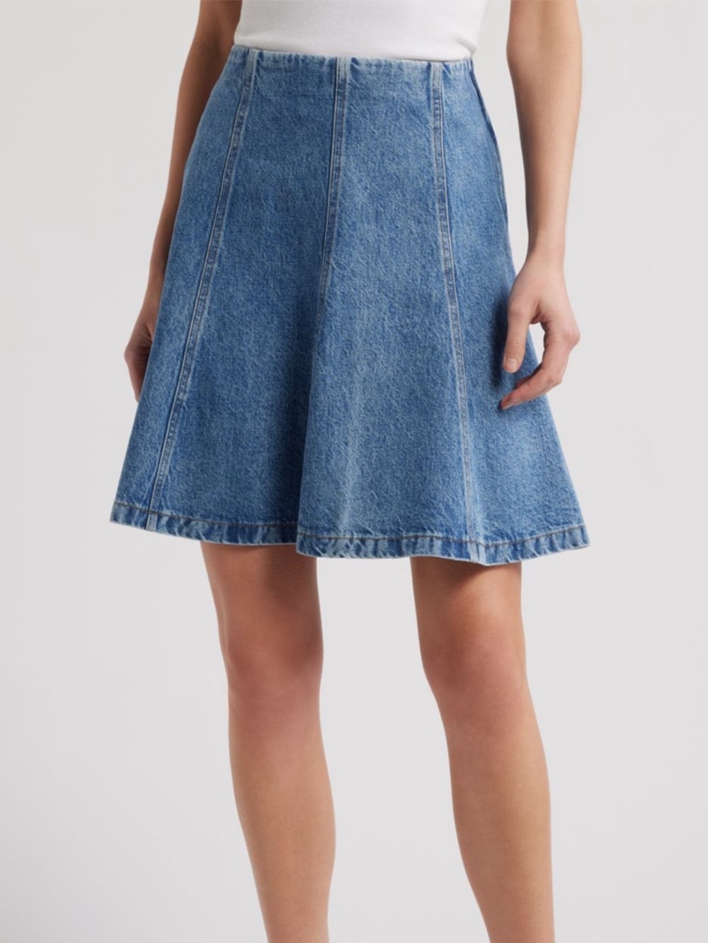 NWT Frame The Sway Denim A-Line Skirt Sz  29